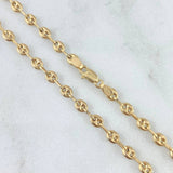 Cadena GC 6gr / 50cm / 3.3mm Lisa Oro Amarillo 18K