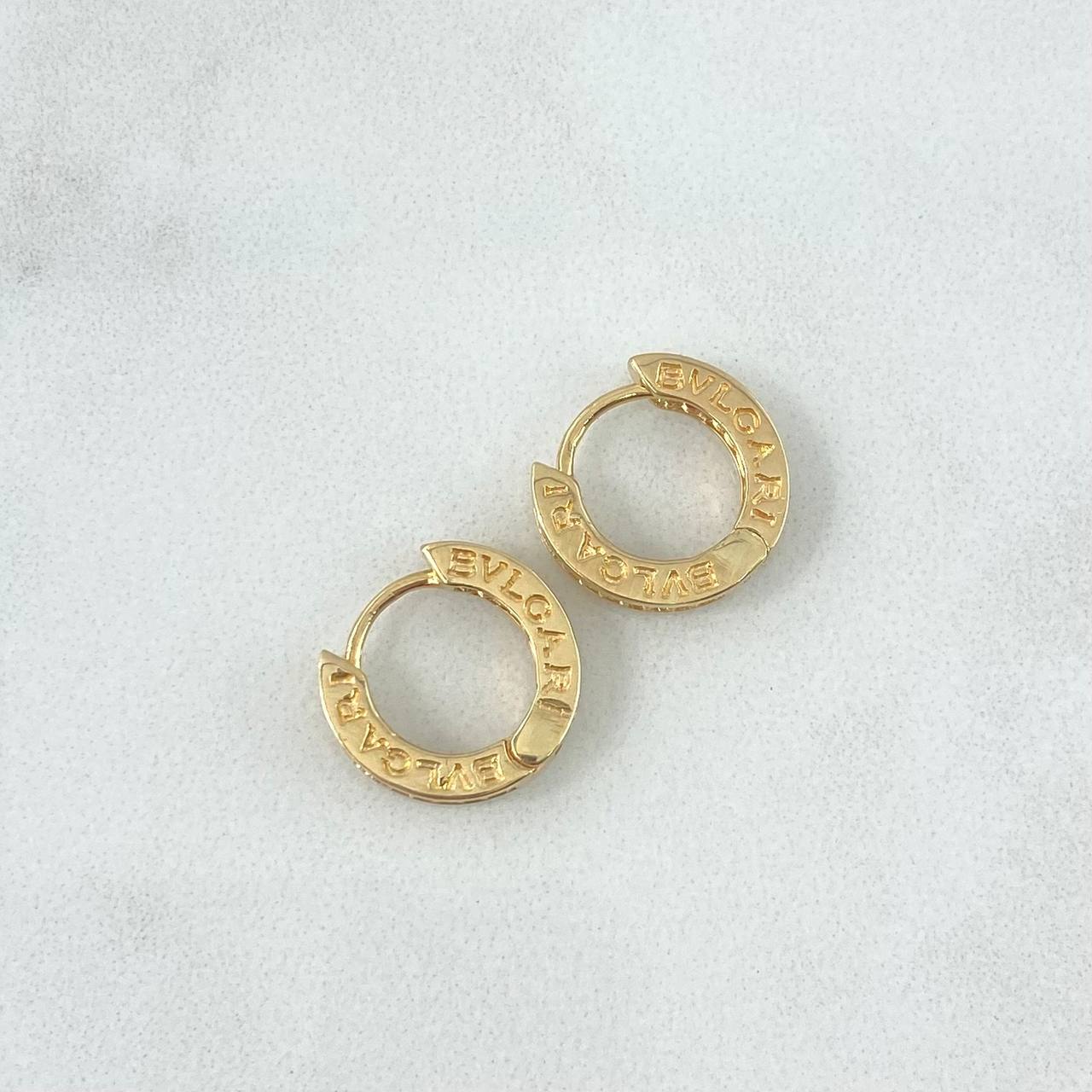 Candongas Rusticas Carril 4gr / 1.3cm / Circulares Circones Blancos Oro Amarillo