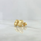 Topos Trébol VCyA 2.15gr / 9mm Diamantado Punteado Oro Amarillo Nac.Esp. 18K