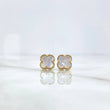 Topos Trébol VCyA 2.5gr / 8mm Nacar Blanco Liso Oro Amarillo Nac.Esp.