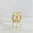 Candongas Moni 1.3gr / 1.6cm / Entorchadas Oro Amarillo 18K ©