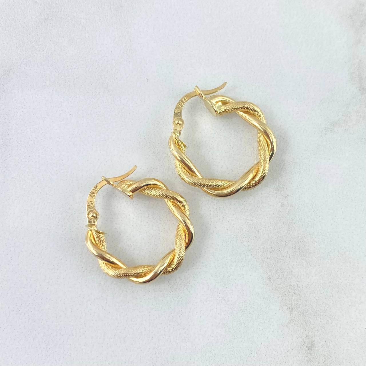 Candongas Angi 2.25gr / 2.3cm / Oro Amarillo 18K *