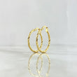 Candongas Sami 1.7gr / 2.8cm / Punteadas Entorchadas Oro Amarillo 18K ©