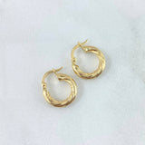 Candongas Emmi 1.4gr / 1.6cm / Oro Amarillo 18K *
