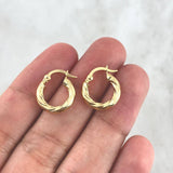 Candongas Emmi 1.4gr / 1.6cm / Oro Amarillo 18K *