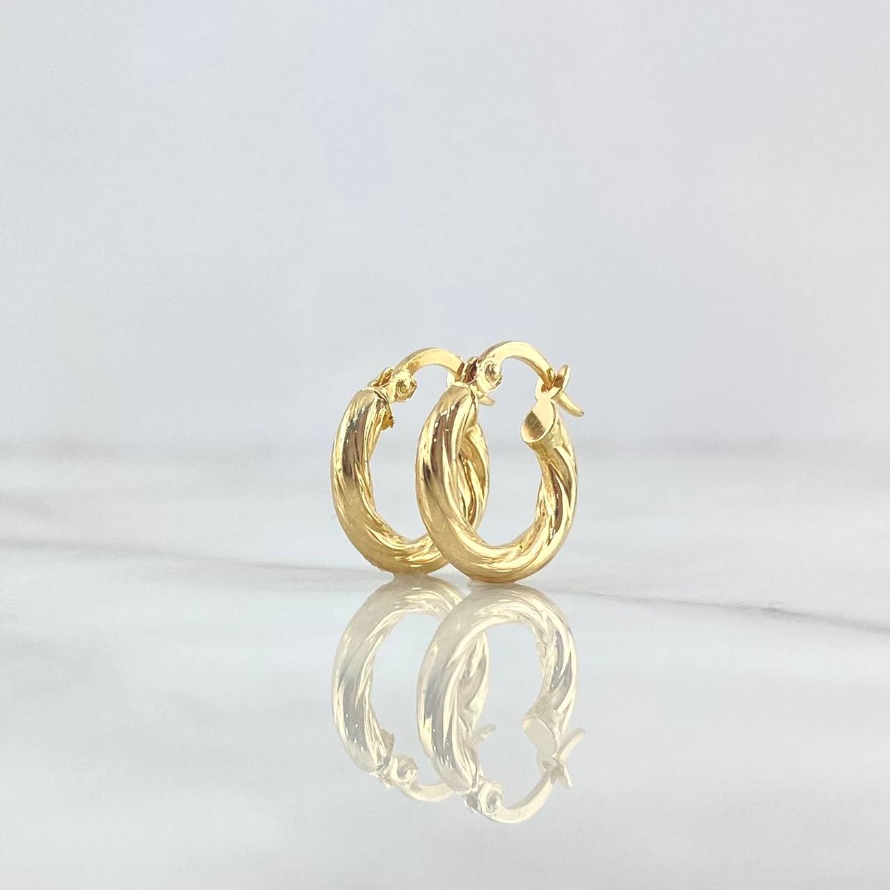 Candongas Emmi 1.1gr / 1.5cm / Oro Amarillo 18K