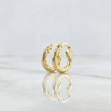 Candongas Emmi 1.1gr / 1.5cm / Oro Amarillo 18K
