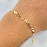 Pulso Cubano 1.3gr / 19cm / Oro Amarillo +1 18K ©