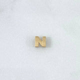 Herraje Letra N 0.4gr / 0.6cm / Oro Amarillo 18K