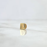 Herraje Letra D 0.35gr / 6mm / Tambor Oro Amarillo 18K ©