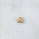 Herraje Letra A 0.25gr / 6mm / Tambor Oro Amarillo ©