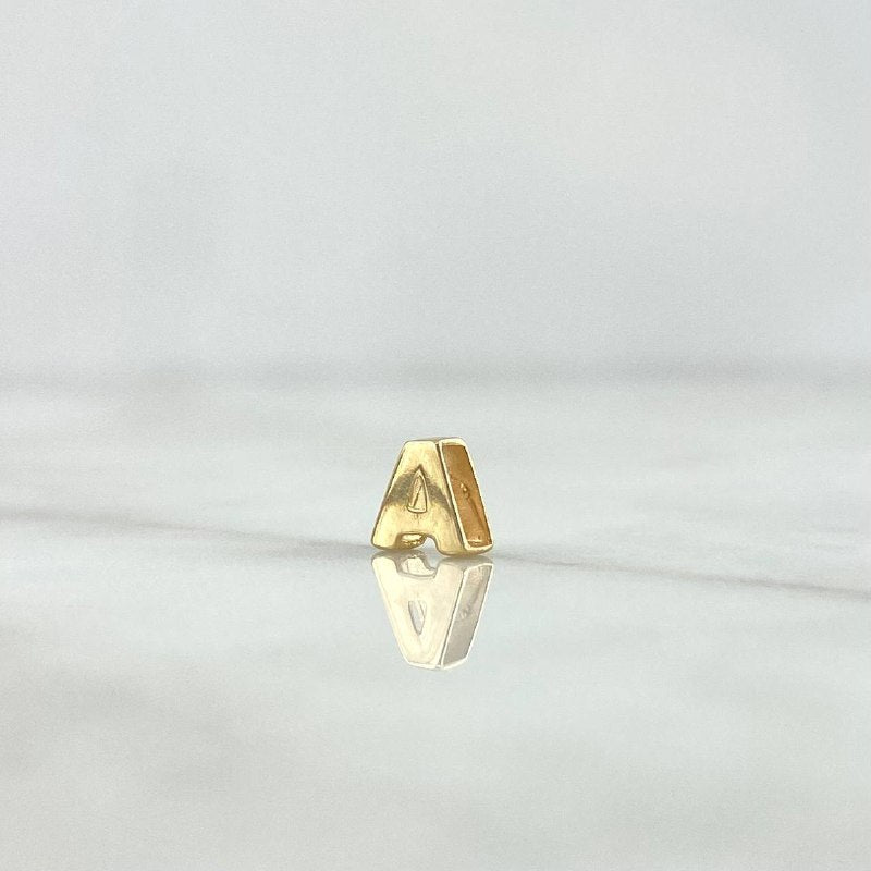 Herraje Letra A 0.25gr / 6mm / Tambor Oro Amarillo ©