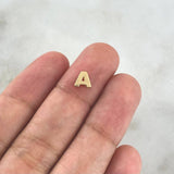 Herraje Letra A 0.25gr / 6mm / Tambor Oro Amarillo ©