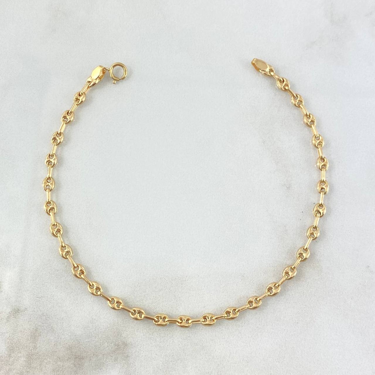 Pulso GC 2.1gr / 19.5cm / 3mm Lisa Oro Amarillo ©