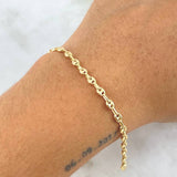 Pulso GC 2.1gr / 19.5cm / 3mm Lisa Oro Amarillo ©