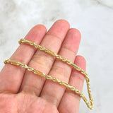 Cadena Lazo Especial 4.8gr / 50cm / 2.1mm Oro Amarillo +3 18K