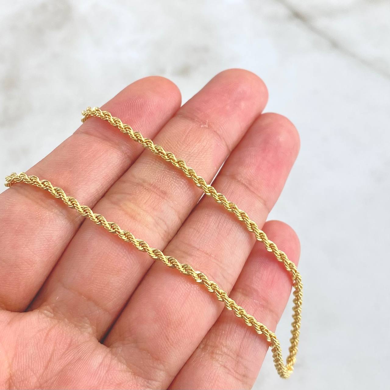 Cadena Lazo 3.05gr / 50cm / 2.2mm Oro Amarillo +3 18K