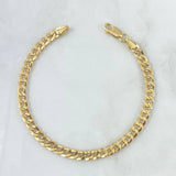 Pulso Cubana 4.8gr / 21.5cm / 5.4mm Oro Amarillo +0 18K