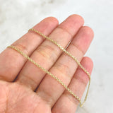 Cadena China 1.95gr / 40cm / 1.5mm Oro Amarillo +1 ©