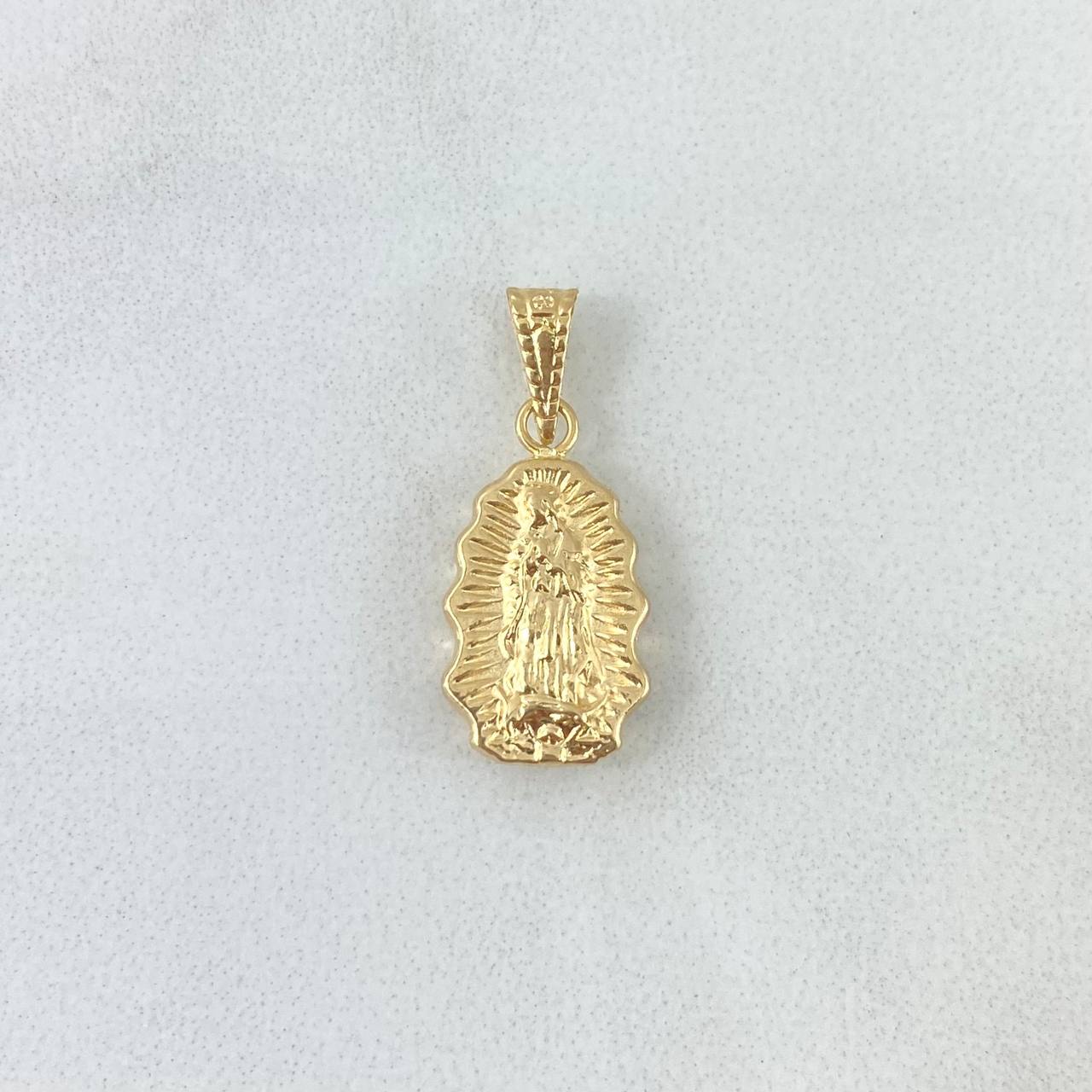 Dije Virgen de Guadalupe Silueta 0.65gr / 2.2cm / Troquelada Oro Amarillo ©