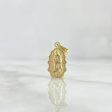Dije Virgen de Guadalupe Silueta 0.65gr / 2.2cm / Troquelada Oro Amarillo ©