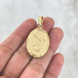Dije San Miguel Arcángel 3.85gr / 4.3cm / Troquelado Oro Amarillo ©
