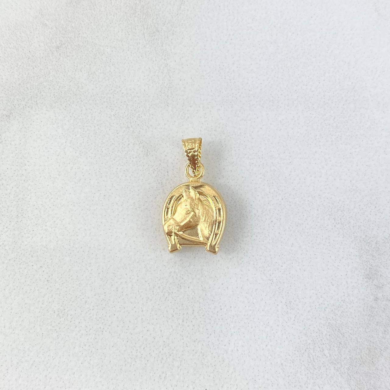 Dije Herradura Caballo 0.5gr / 1.8cm / Oro Amarillo 18K ©