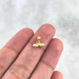 Dije Ojos de Santa Lucía 0.25gr / 7mm Troquelado Oro Amarillo