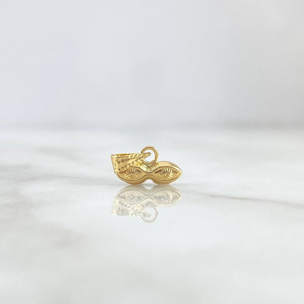 Dije Ojos de Santa Lucía 0.25gr / 7mm Troquelado Oro Amarillo
