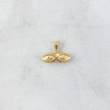 Dije Ojos De Santa Lucia 0.5gr / 1.3cm / Oro Amarillo 18K *