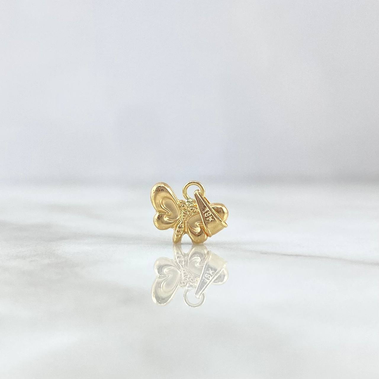 Dije Mariposa 0.45gr / 1.3cm / Troquelada Oro Amarillo ©