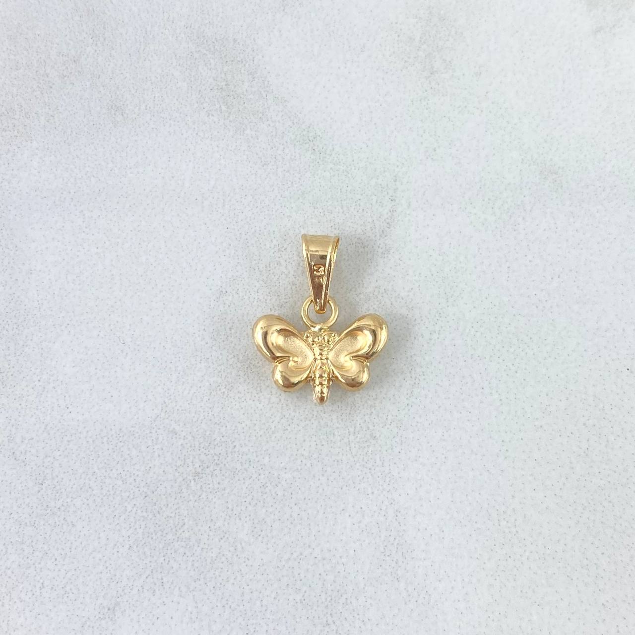 Dije Mariposa 0.45gr / 1.3cm / Troquelada Oro Amarillo ©