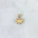 Dije Mariposa 0.45gr / 1.3cm / Troquelada Oro Amarillo ©