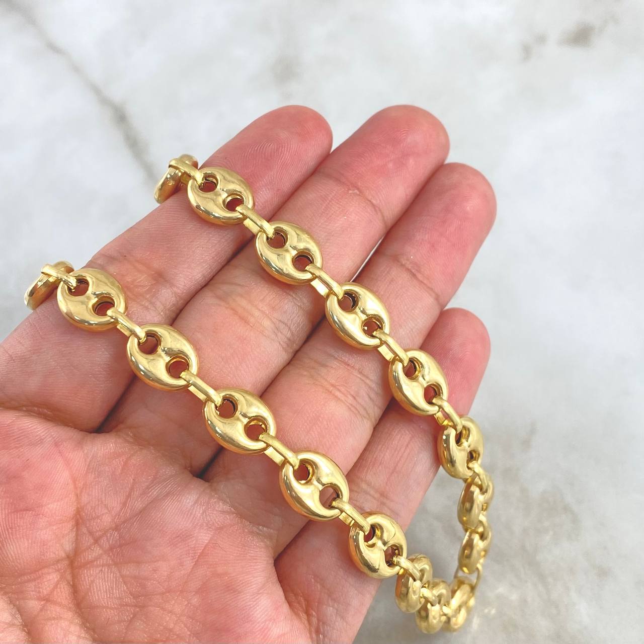 Cadena GC 22.5gr / 50cm / 9mm Lisa Oro Amarillo