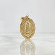 Dije Virgen de Guadalupe 3.35gr / 4cm / Troquelada Oro Amarillo