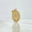 Dije Virgen Milagrosa 2.35gr / 3.6cm / Troquelada Oro Amarillo