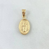 Dije Virgen María Auxiliadora 0.75gr / 2.3cm / Troquelada Oro Amarillo