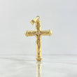 Dije Cruz Cristo 4.95gr / 6.2cm / Troquelado Oro Amarillo