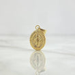 Dije Virgen Milagrosa 0.55gr / 1.8cm / Troquelada Cargador Bordeado Oro Amarillo