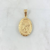Dije San Miguel Arcángel 3.8gr / 4.3cm / Troquelado Oro Amarillo