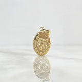 Dije San Miguel Arcángel 1.2gr / 2.6cm / Troquelado Oro Amarillo