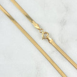 Cadena Espejo 4.3gr / 45cm / 2mm Oro Amarillo +3
