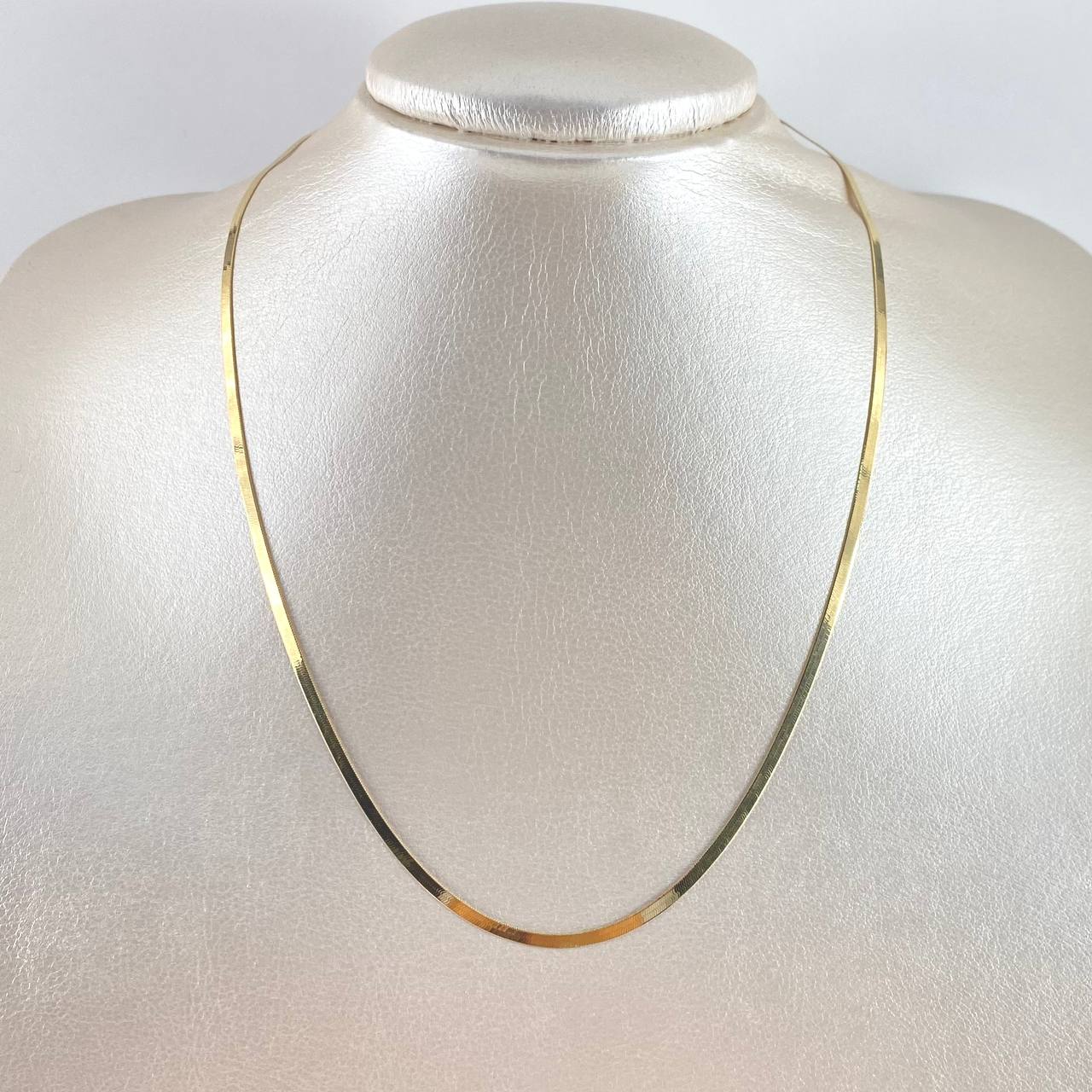 Cadena Espejo 4.3gr / 45cm / 2mm Oro Amarillo +3