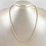 Cadena Militar 14.9gr / 45cm / 3mm Bolas Diamantadas Tres Oros
