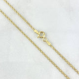 Cadena China 2.05gr / 45cm / 1.5mm Oro Amarillo +1