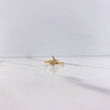 Anillo Avion 1.35gr / T6 / Circones Blancos Oro Amarillo &