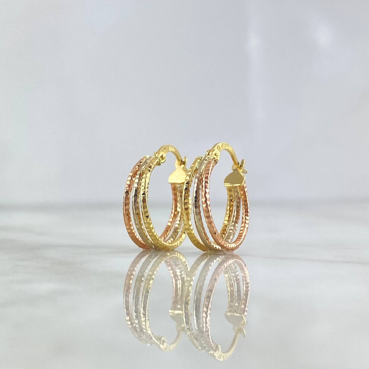 Candongas Daki 1.7gr / 2cm / Diamantadas Tres Oros