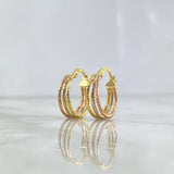 Candongas Daki 1.7gr / 2cm / Diamantadas Tres Oros