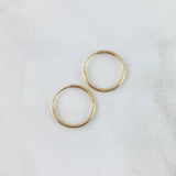 Candongas Aro 0.5gr / 1.1cm / Liso Oro Amarillo 18K