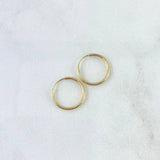 Candongas Aro 0.55gr / 1.4cm / Liso Oro Amarillo 18K